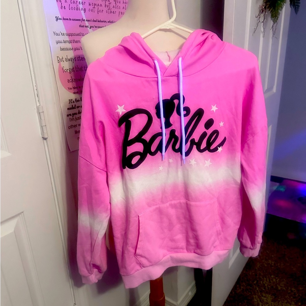 Barbie Pink and White Ombre Sweater